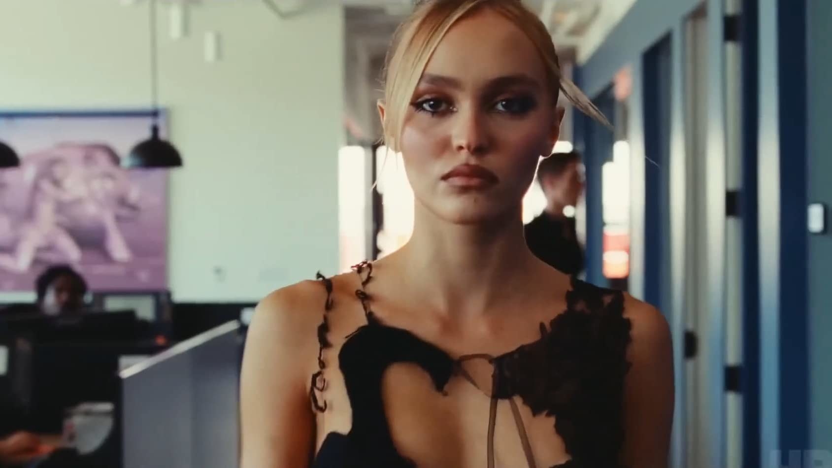 Close-up of Lily-Rose as Jocelyn