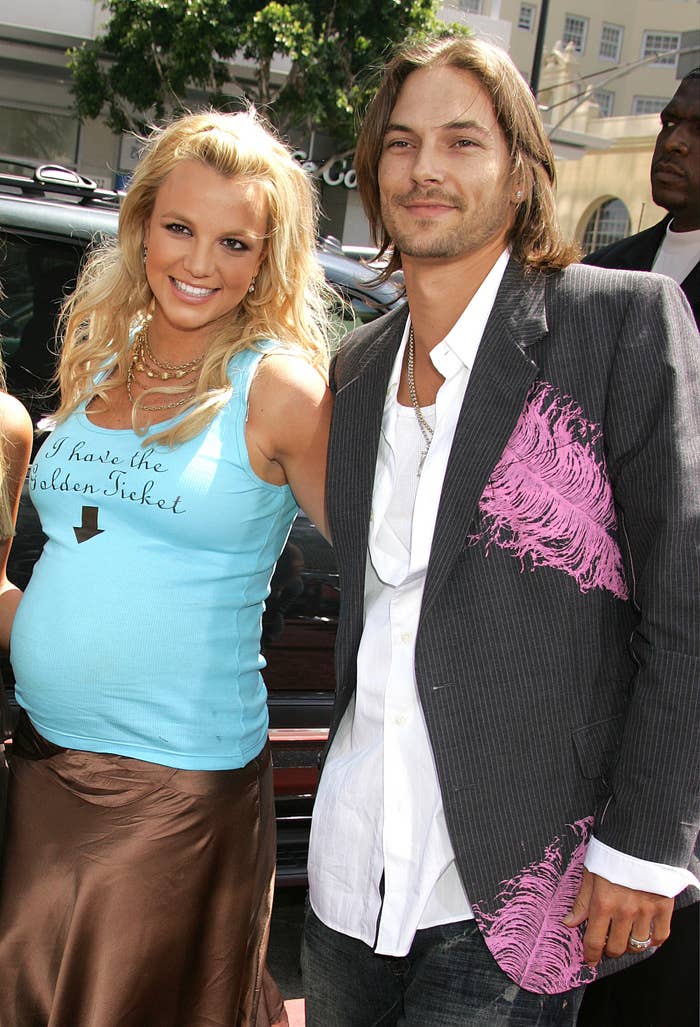 a pregnant britney with kevin