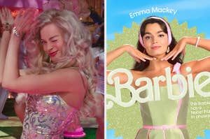 Margot Robbie and Emma Mackey in Barbie