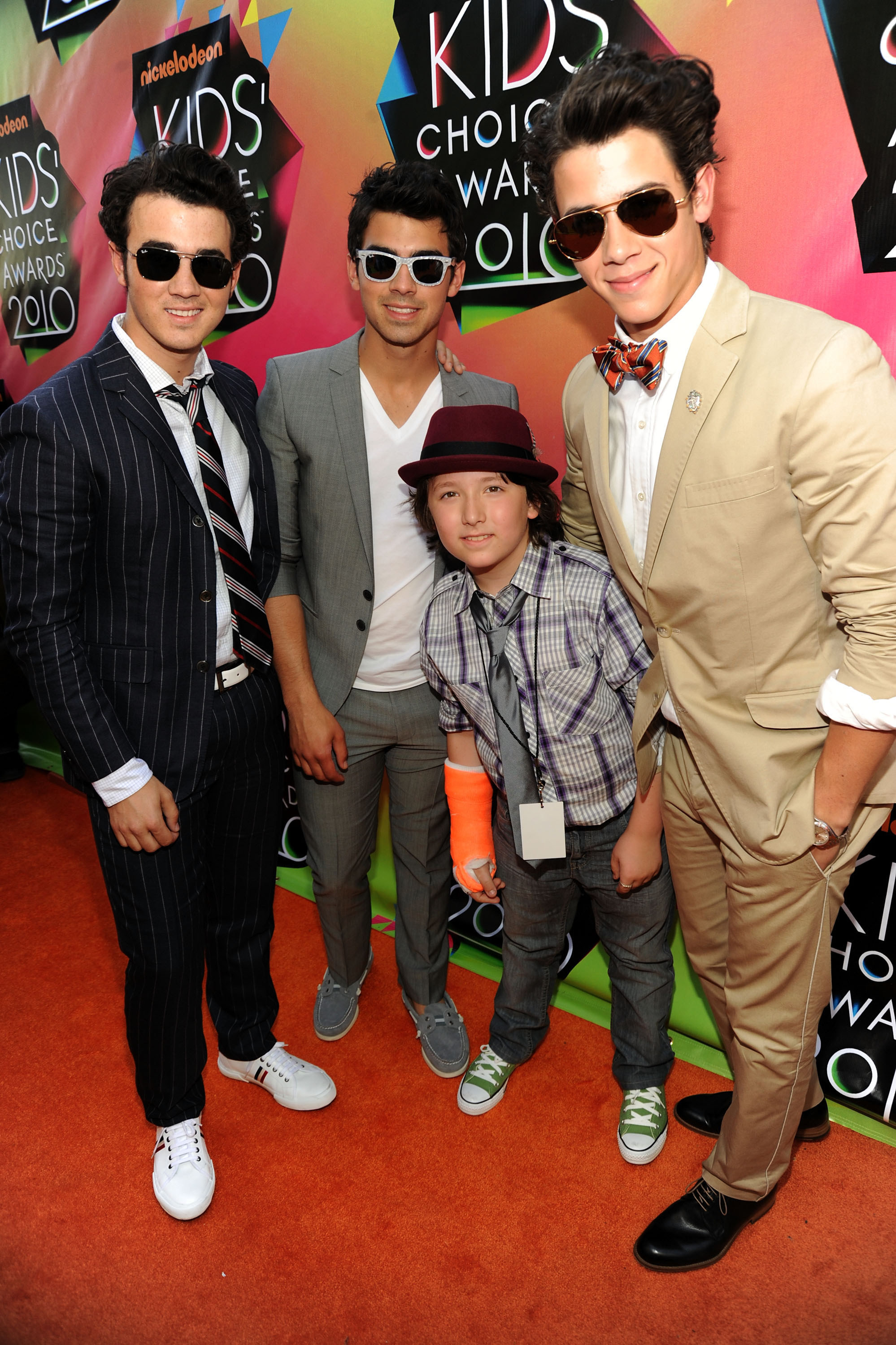 older photo of the brothers on the red carpet