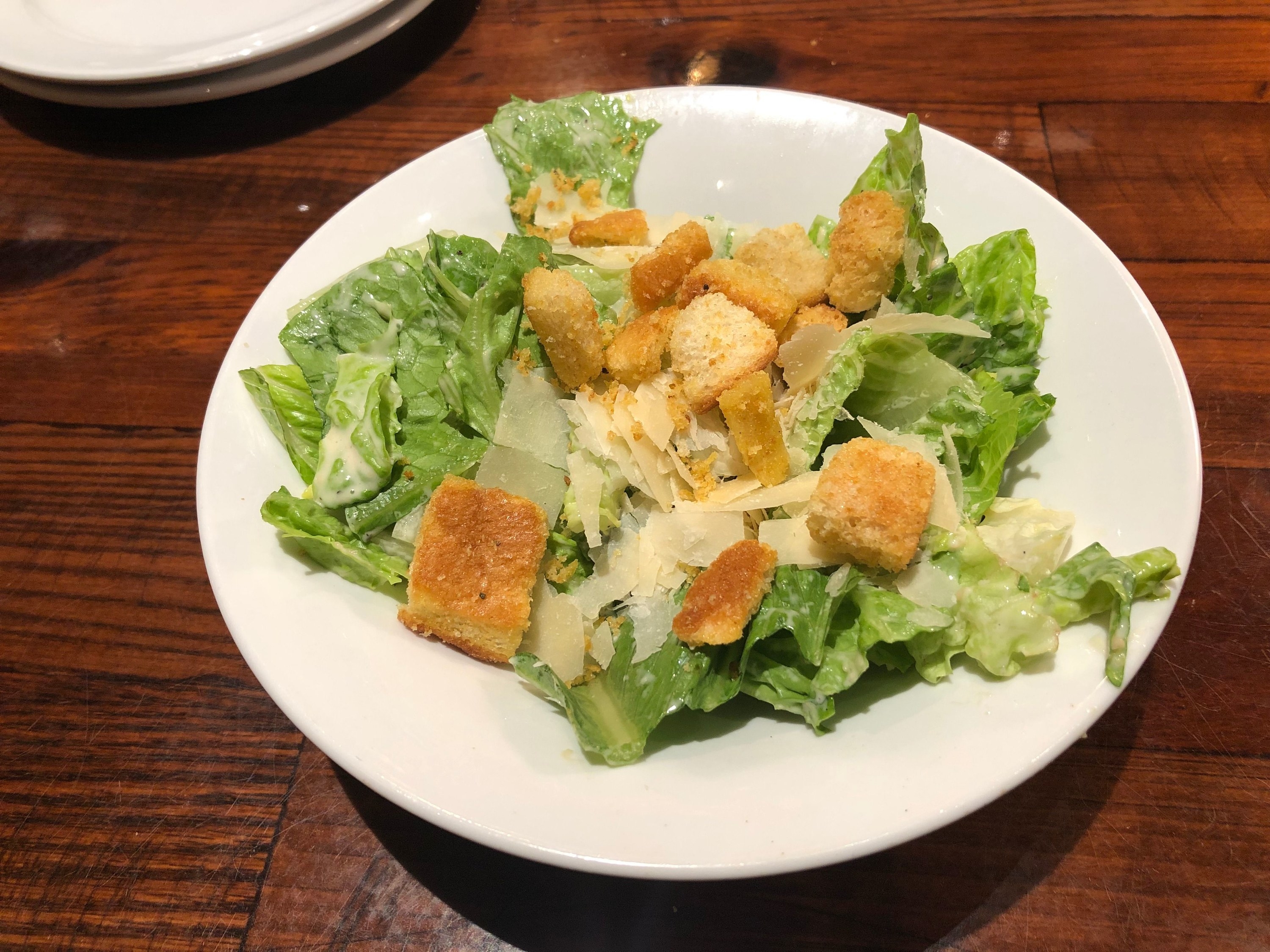 dry Caesar salad from Longhorn Steakhouse