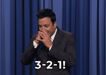 jimmy fallon saying &quot;3, 2, 1!&quot; on &quot;late night with jimmy fallon&quot;