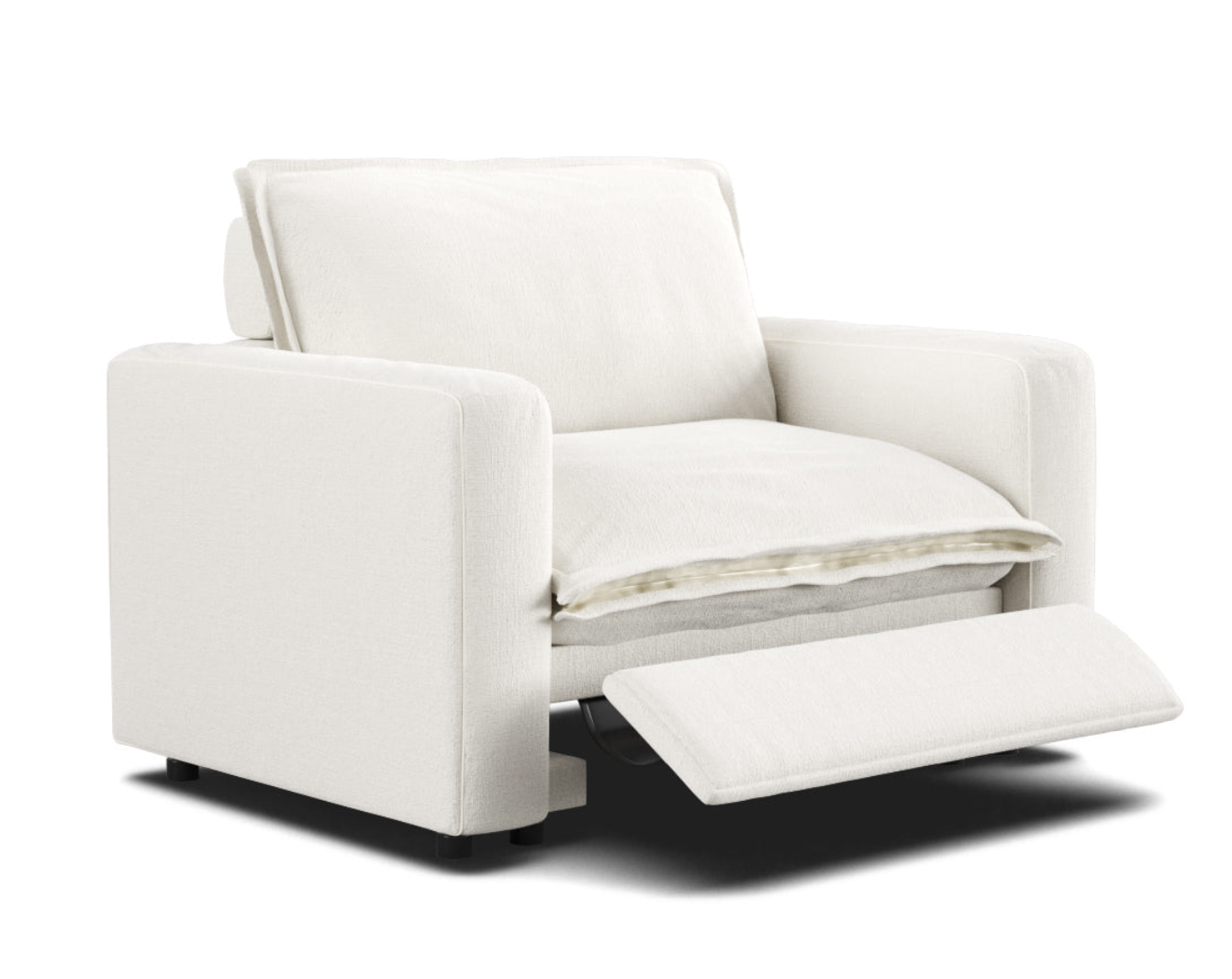 A white recliner