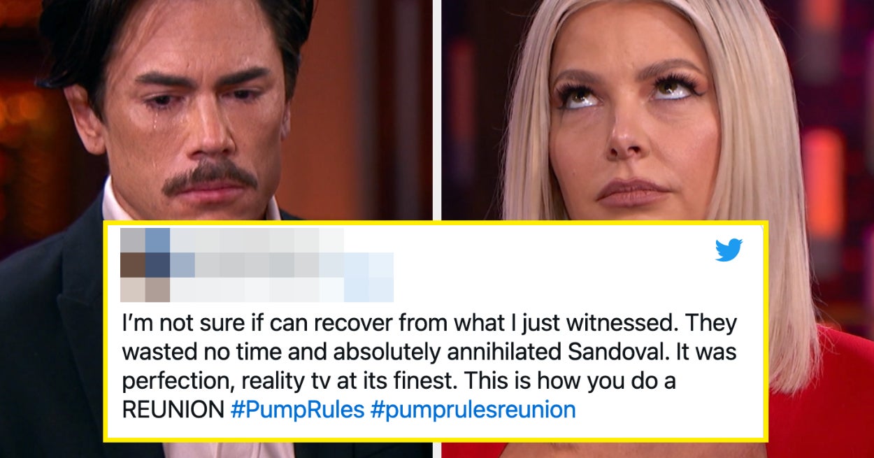 24 Tweets About Part 1 Of The “Vanderpump Rules” Reunion That Have Me Laughing, Screaming, Crying, And Throwing Up