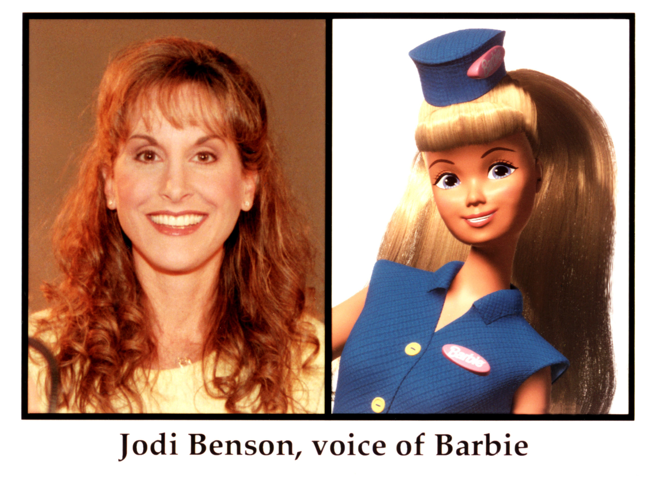 a headshot of jodi benson and barbie from toy story