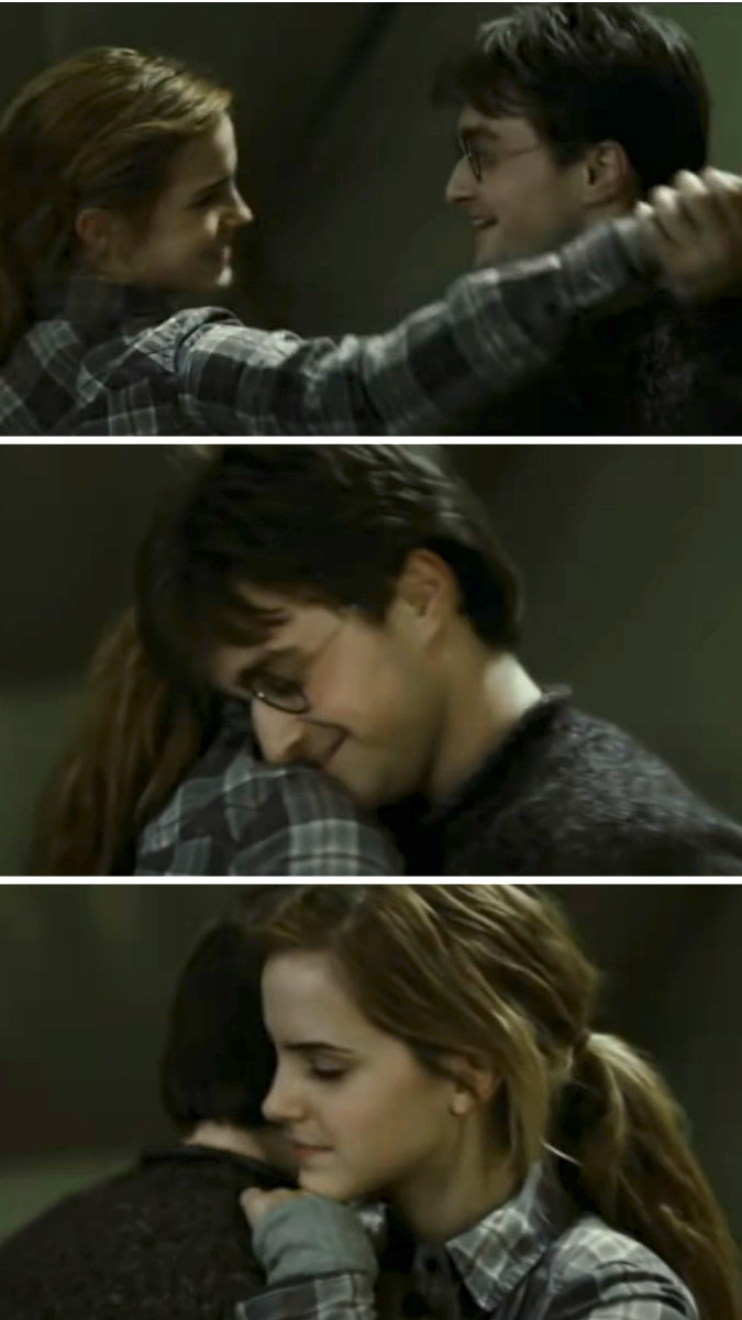 Harry and Hermione dancing