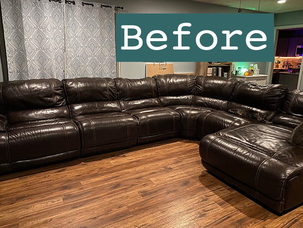 Looking for advice on how to cover leather sofas. Will slipcovers work on  this type of sofa? : r/HomeDecorating