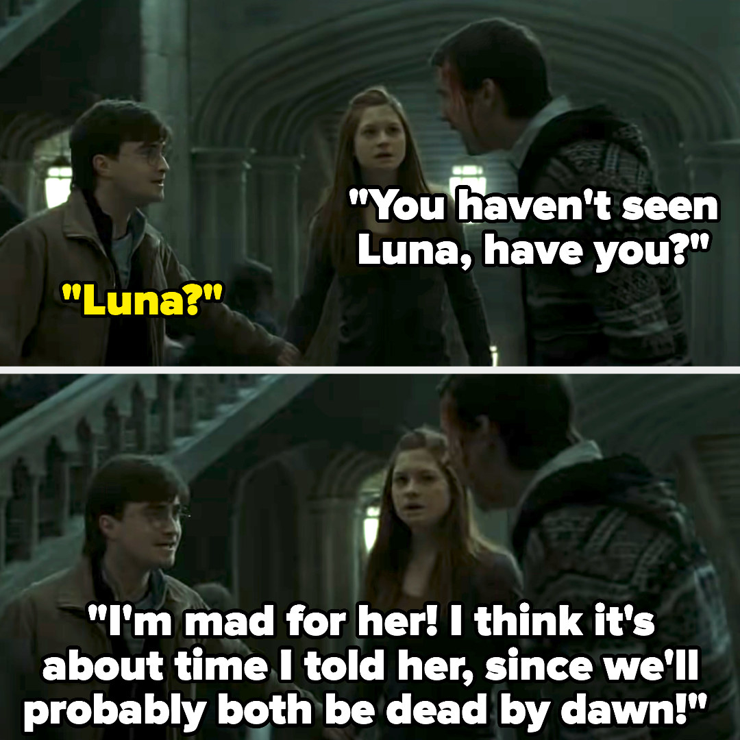 Neville says he&#x27;s &quot;mad for&quot; Luna and it&#x27;s about time he told her