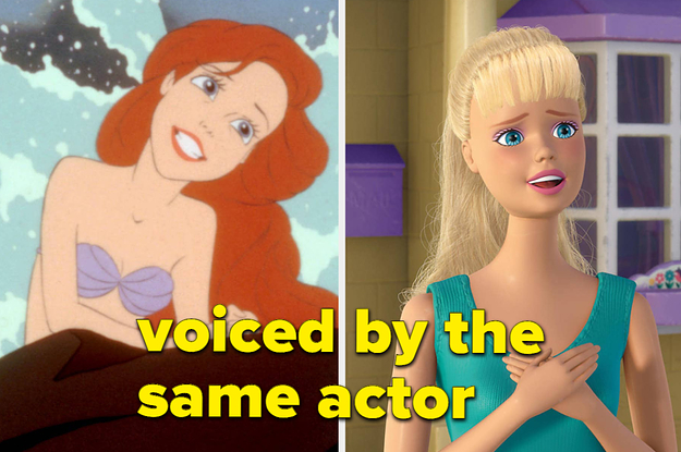 Ariel In "The Little Mermaid” And Barbie In The “Toy Story” Movies Are Voiced By The Same Actor, And I Did Find That Shocking