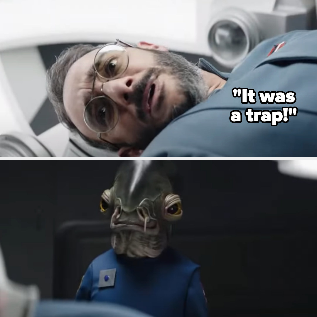 Admiral Ackbar and the line &quot;It was a trap!&quot;