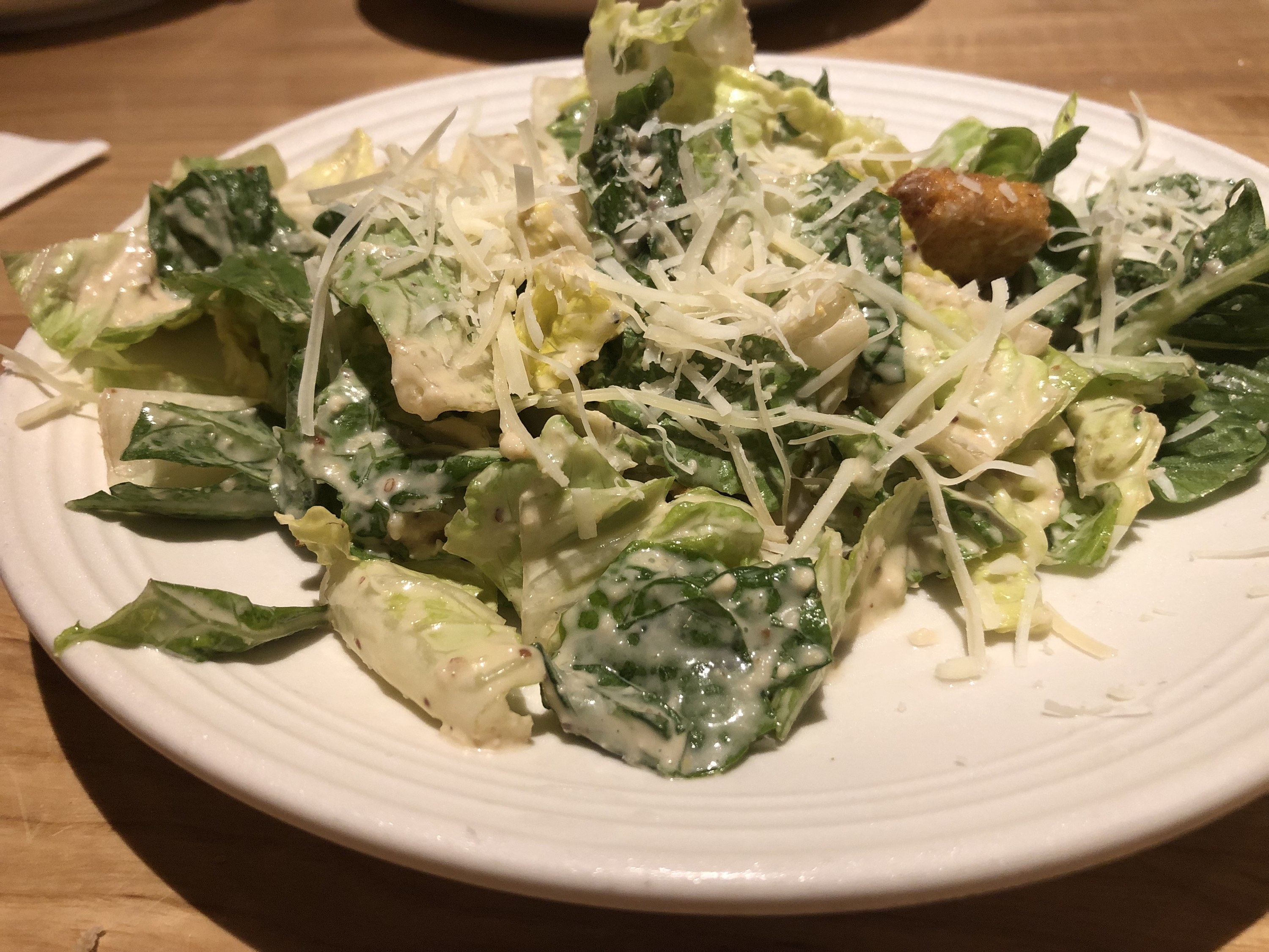 plate of Caesar salad from Carrabba&#x27;s