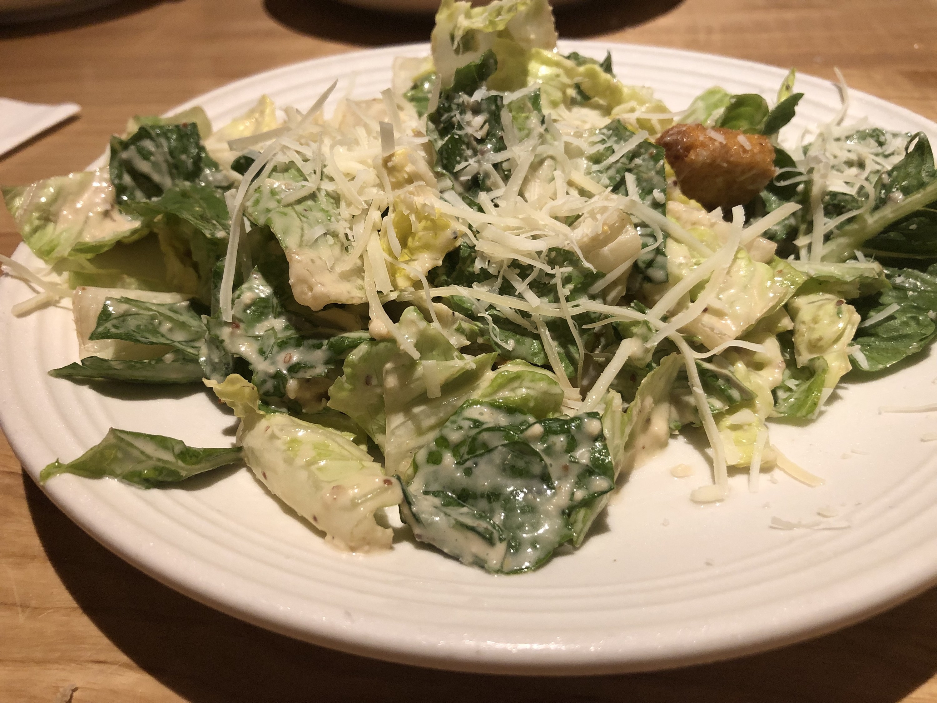 plate of Caesar salad from Carrabba's