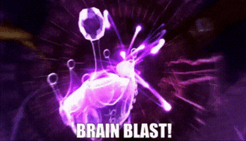 Jimmy Neutron thinking and saying &quot;brain blast!&quot;