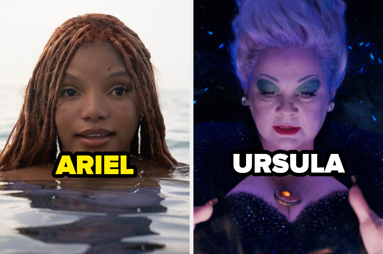 Ariel and Ursula in The Little Mermaid