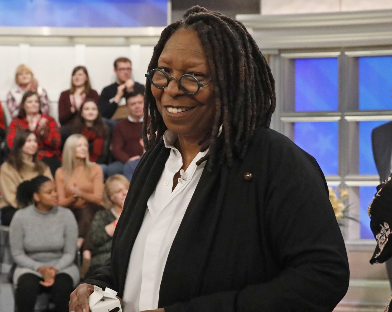 A closeup of Whoopi