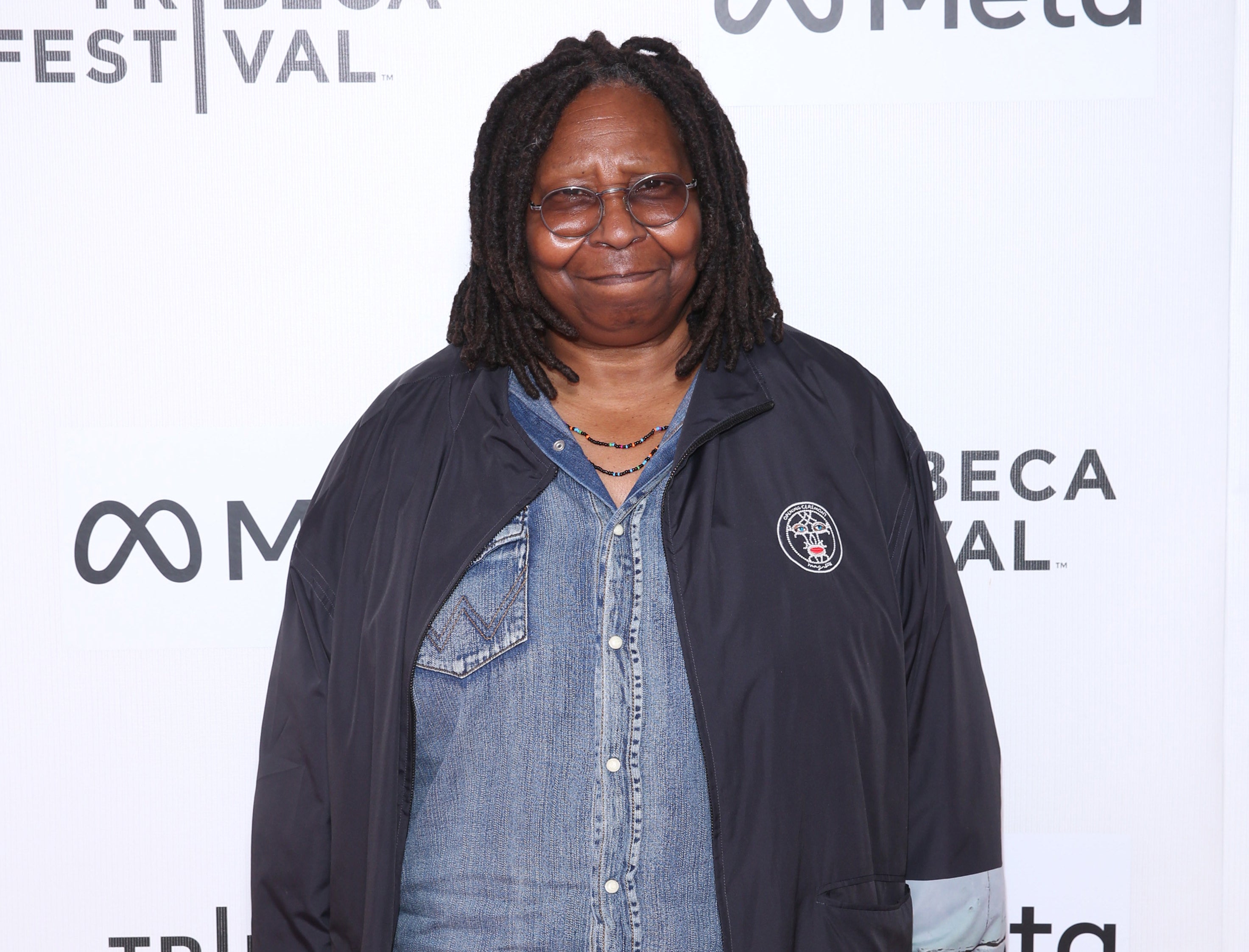 A closeup of Whoopi