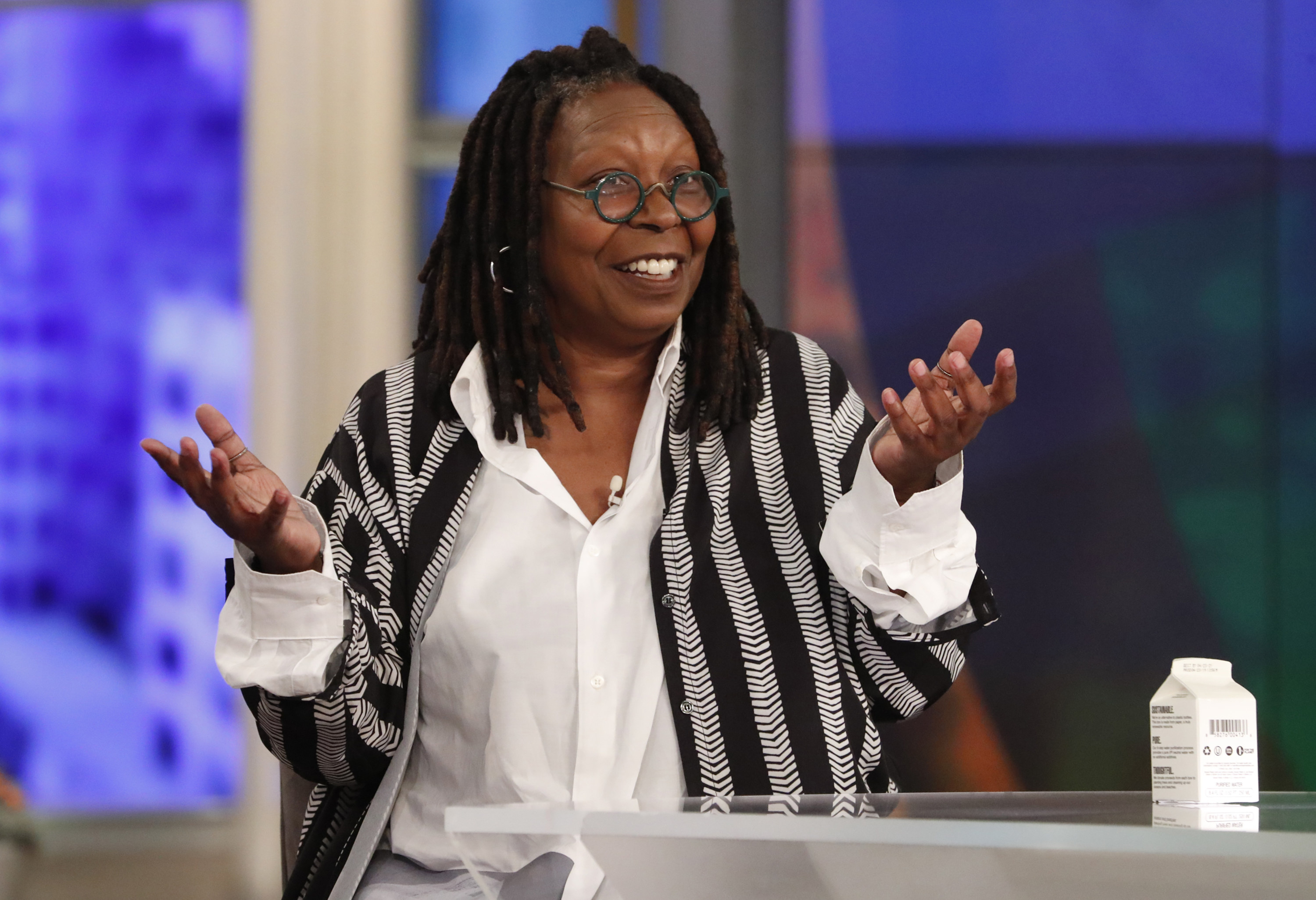 A closeup of Whoopi