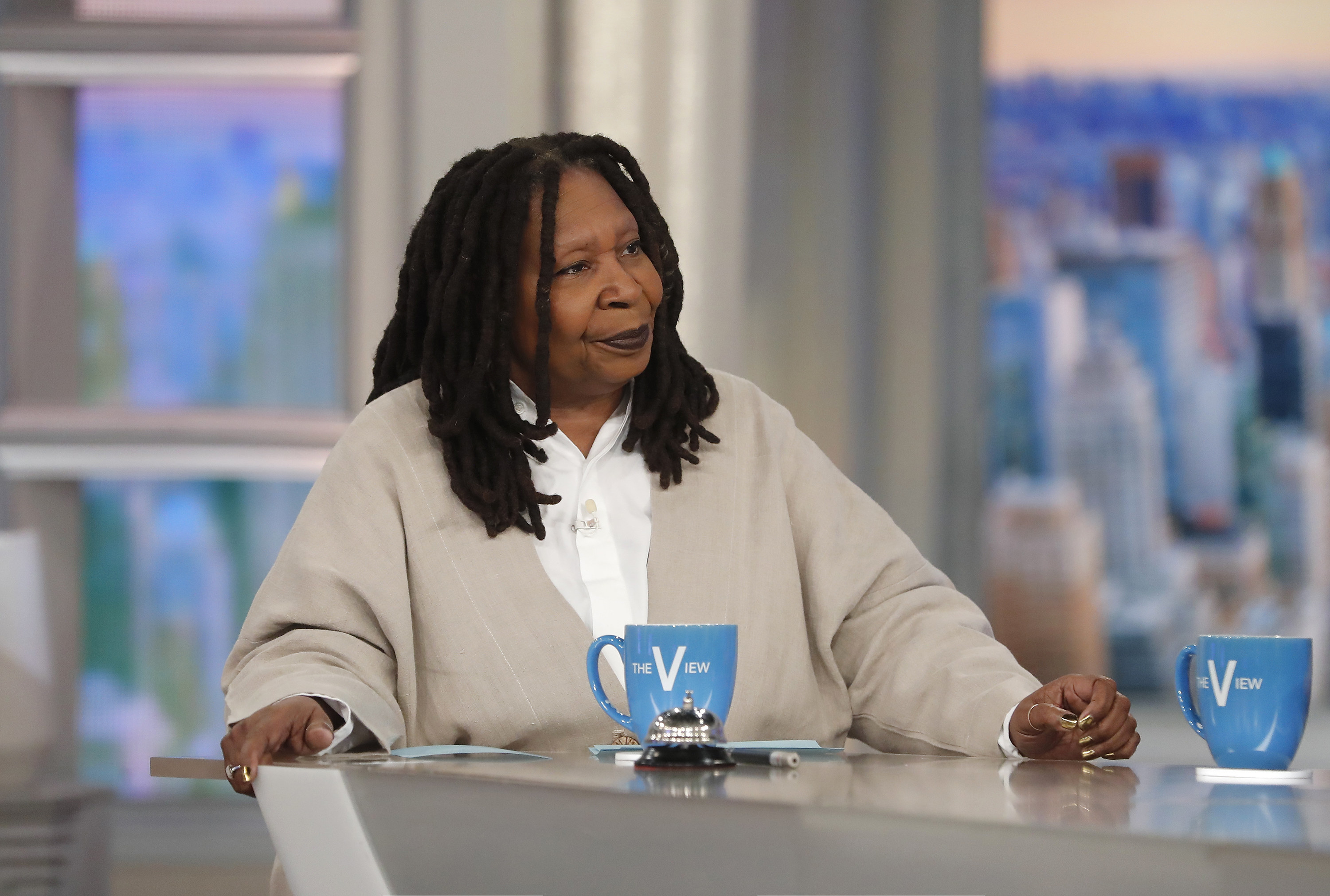 A closeup of Whoopi