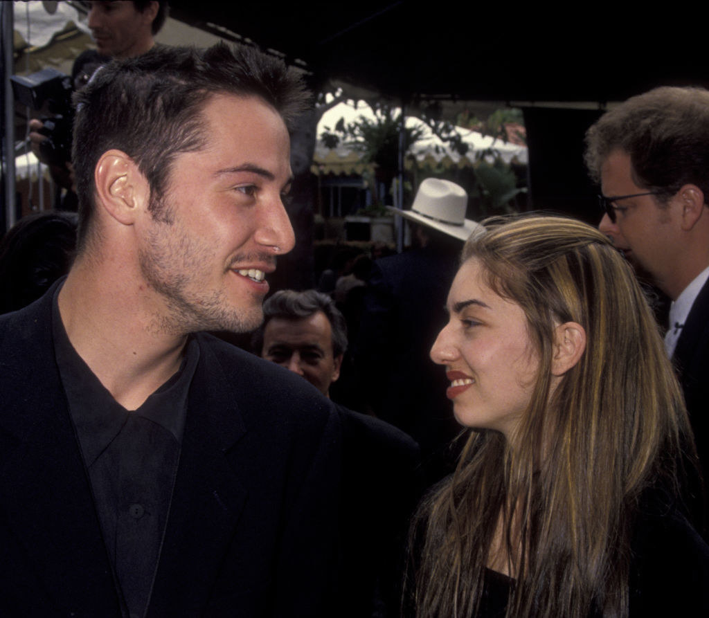 closeup of the two at an event in the 90s