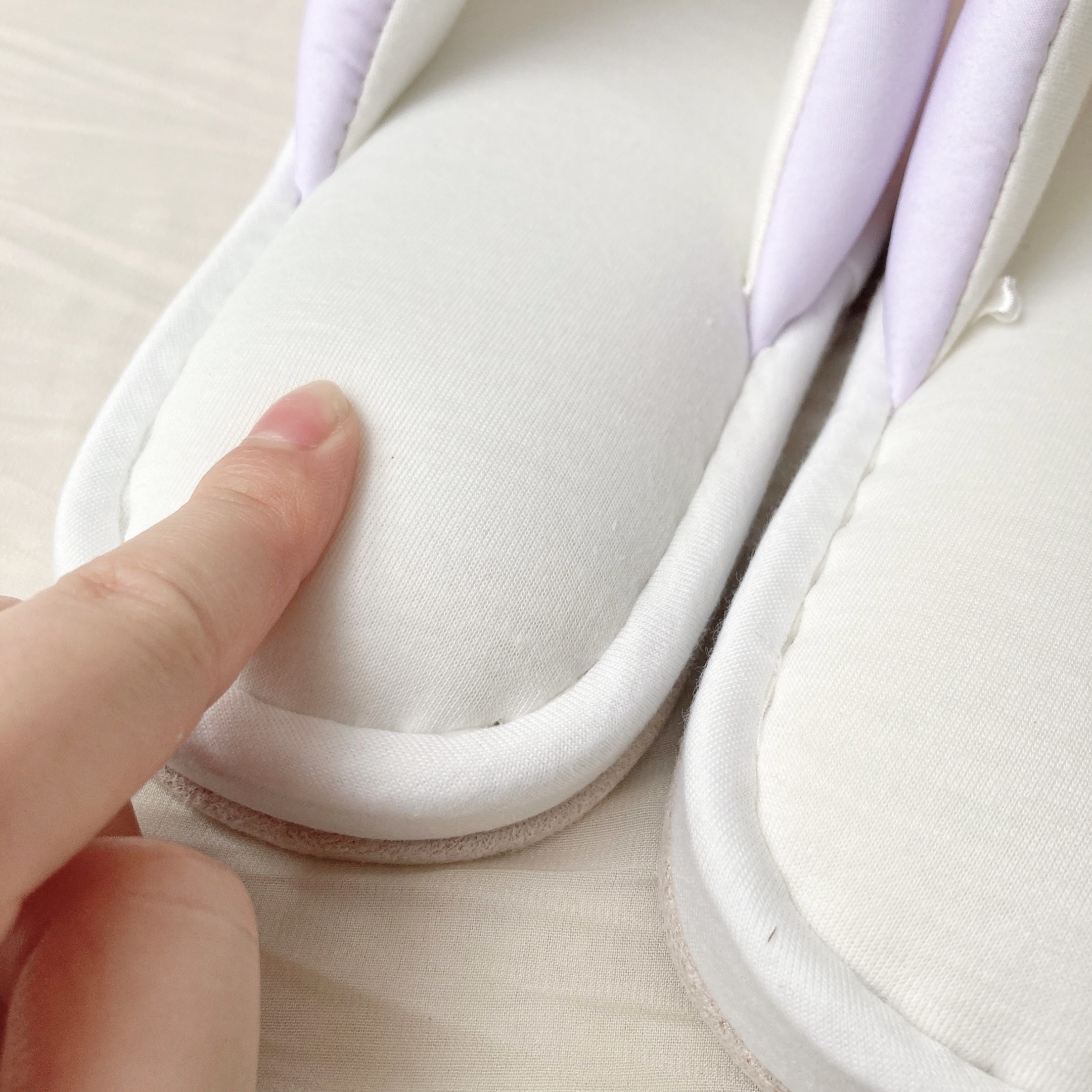 PLAZA(プラザ)限定のオススメのスリッパ「オープントゥパフスリッパ」