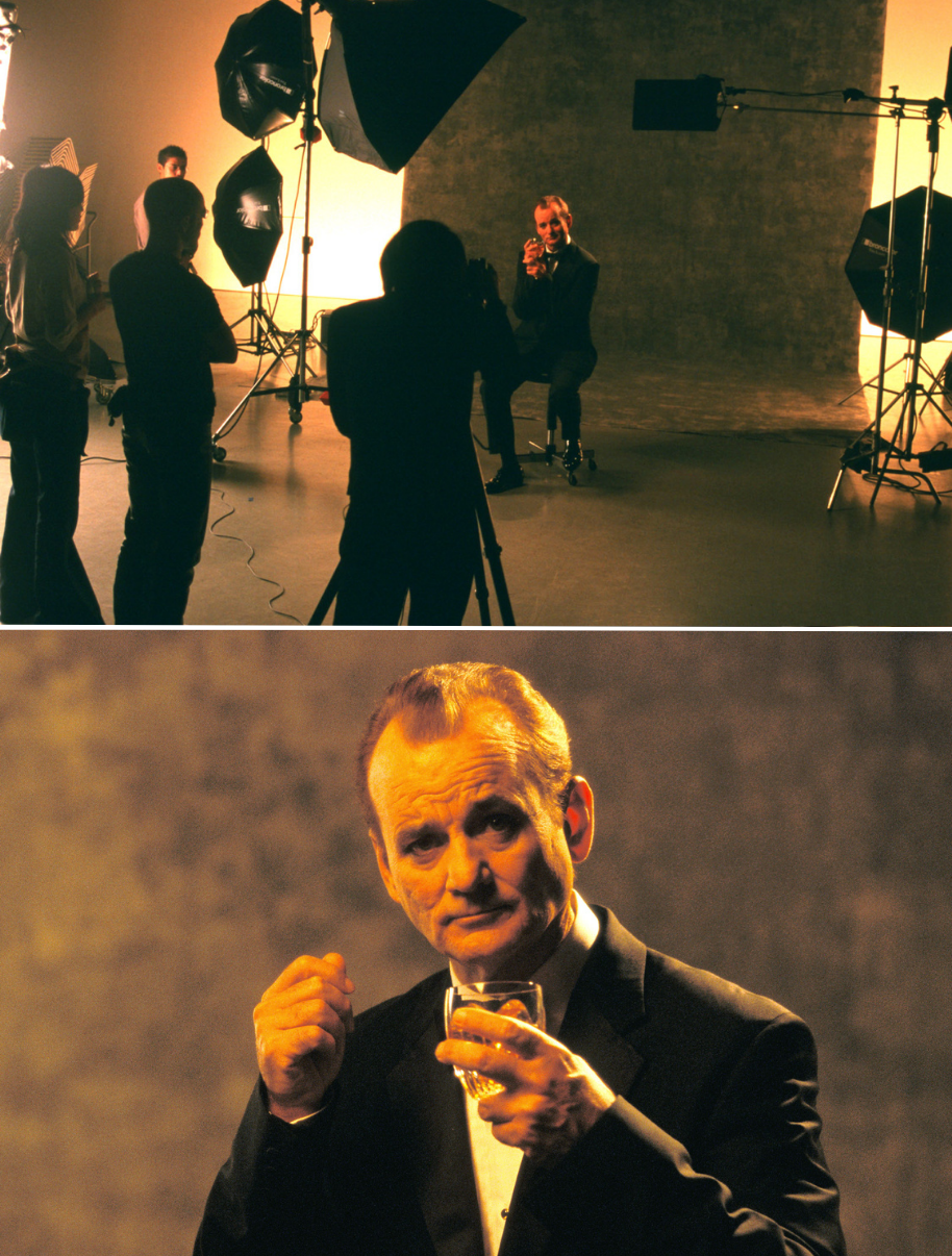 bill taking photos with the whisky