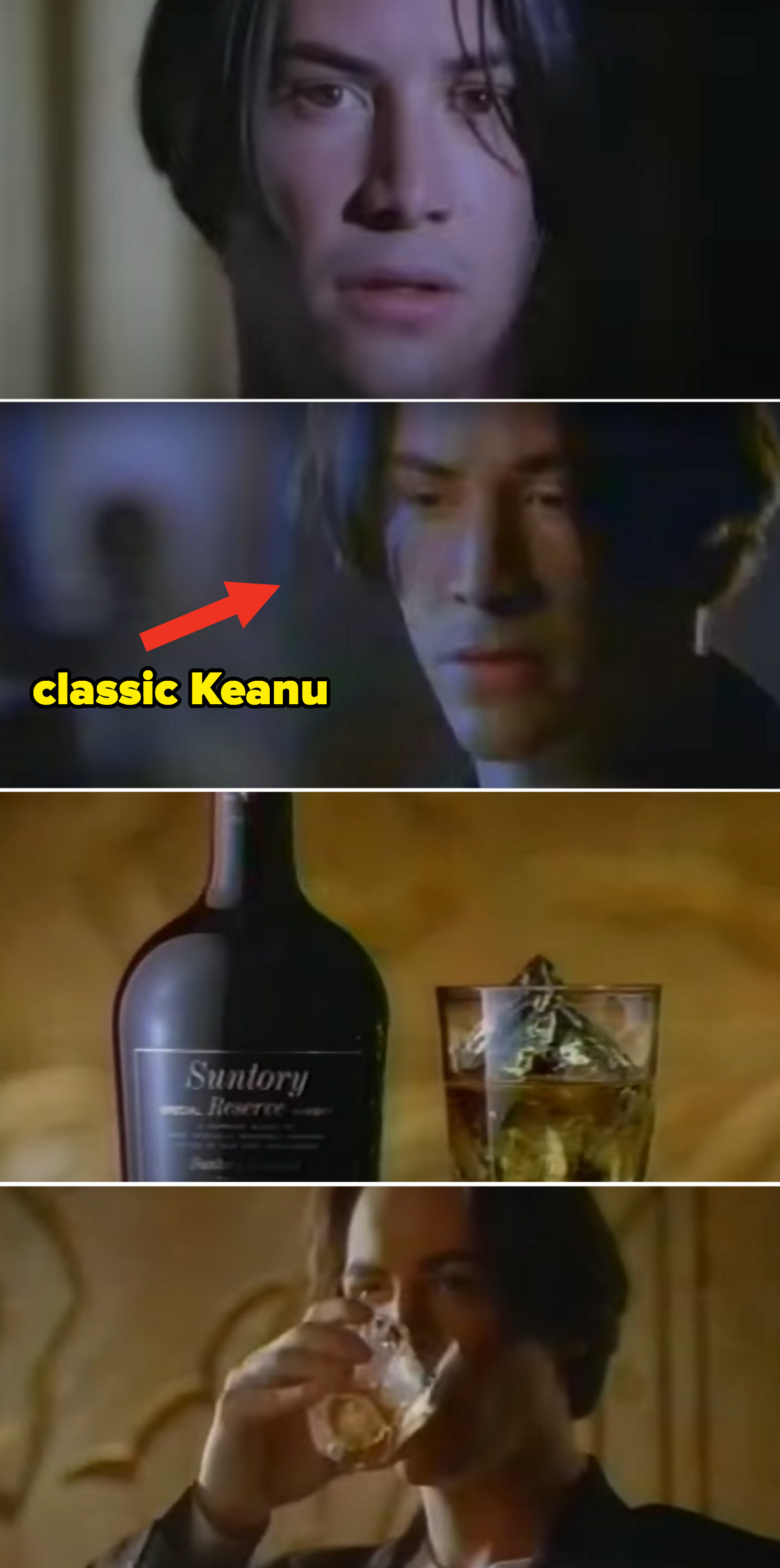 keanu in the commercial