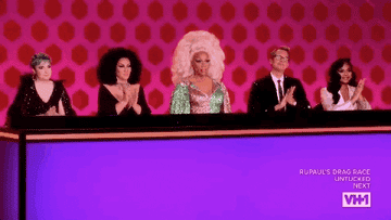 rupaul and the judges clapping