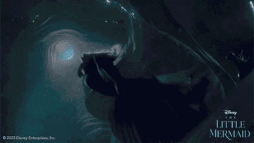 Swimming scene in The Little Mermaid