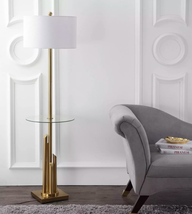 The lamp in a living room
