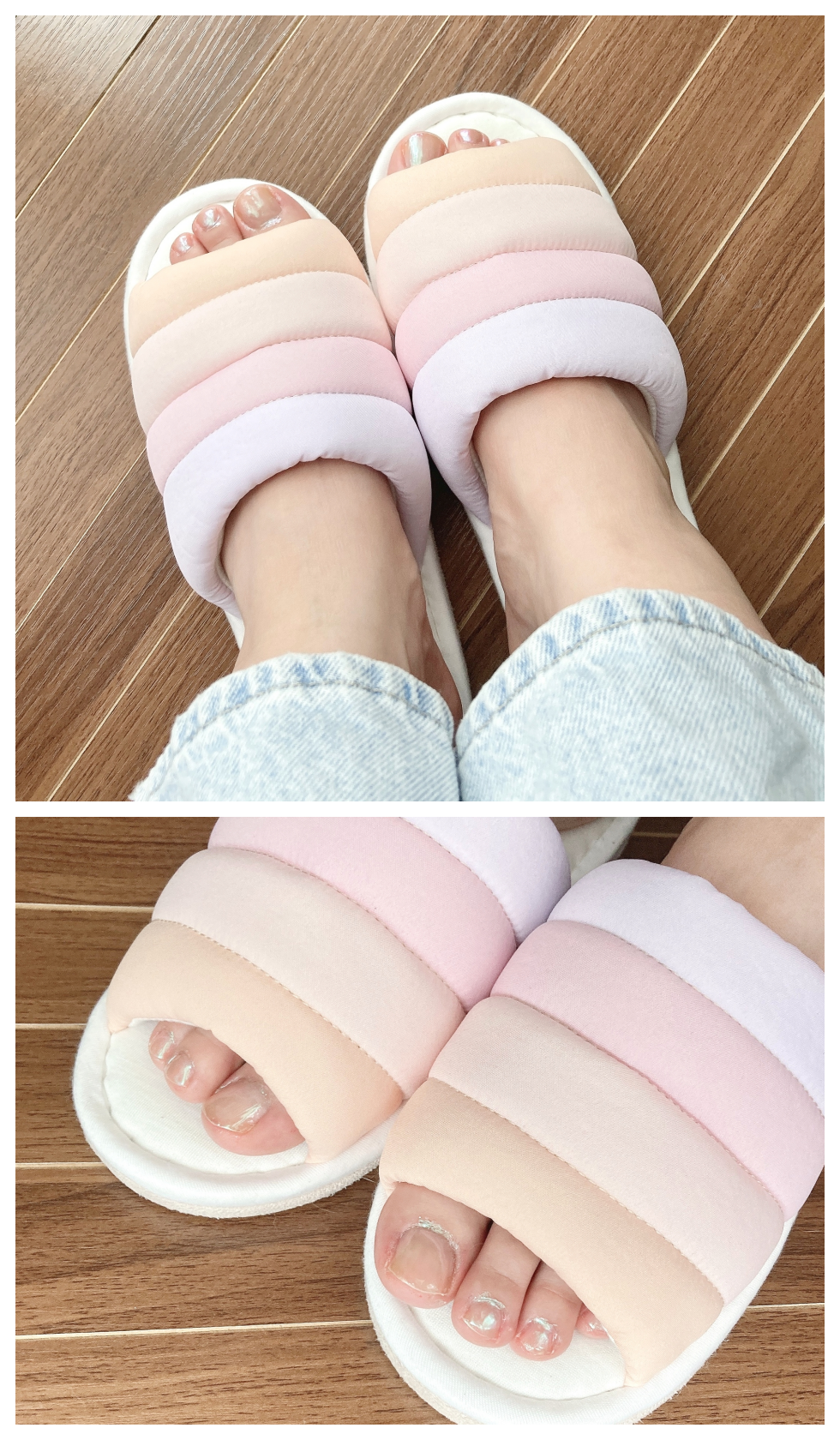 PLAZA(プラザ)限定のオススメのスリッパ「オープントゥパフスリッパ」