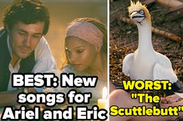 ariel, eric, and scuttle in the new little mermaid