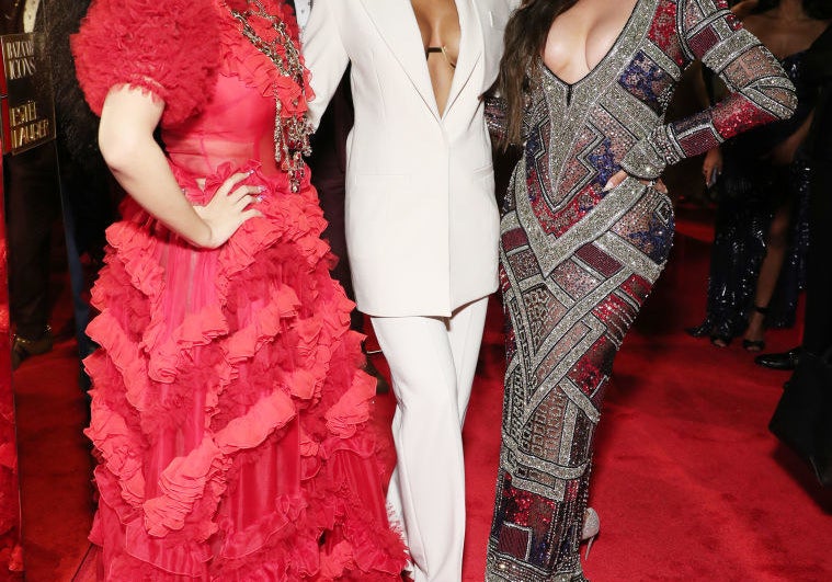 Cardi B, Kelly Rowland, and La La Anthony pose for a photo at an event