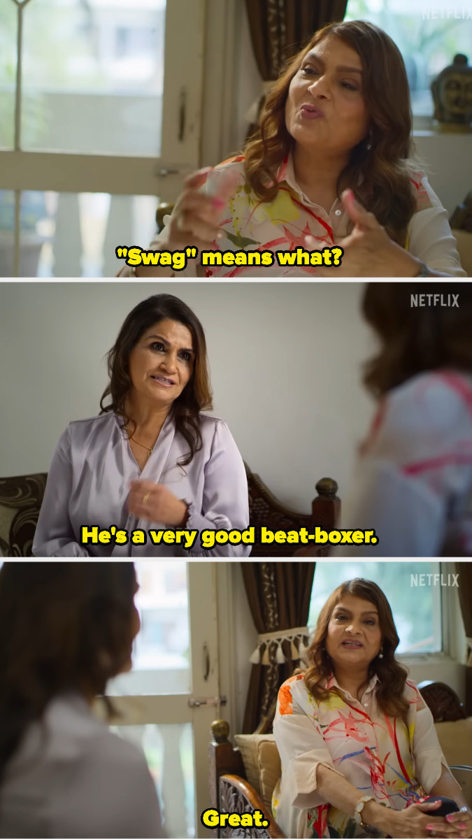 Sima Aunty asks what &quot;swag&quot; means, and says &quot;great&quot; when told &quot;he&#x27;s a very good beat boxer&quot;