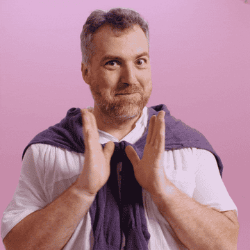 happy man dancing and clapping
