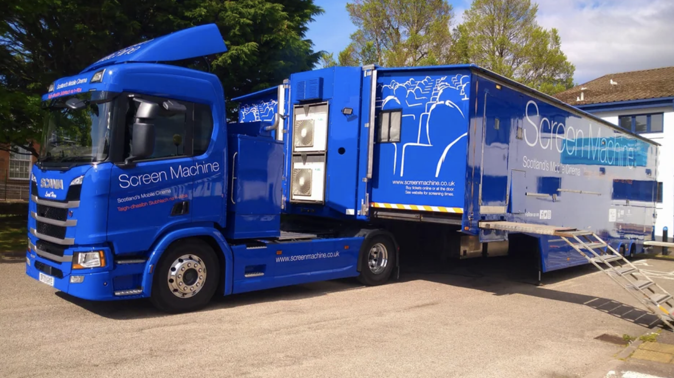 A mobile cinema in Scotland