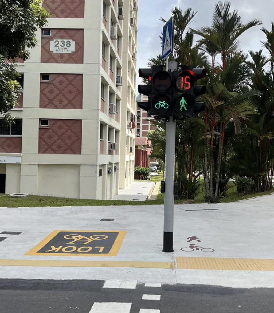 Bike lanes in Singapore