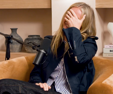 Gwyneth Paltrow with her hand on her head in disbelief