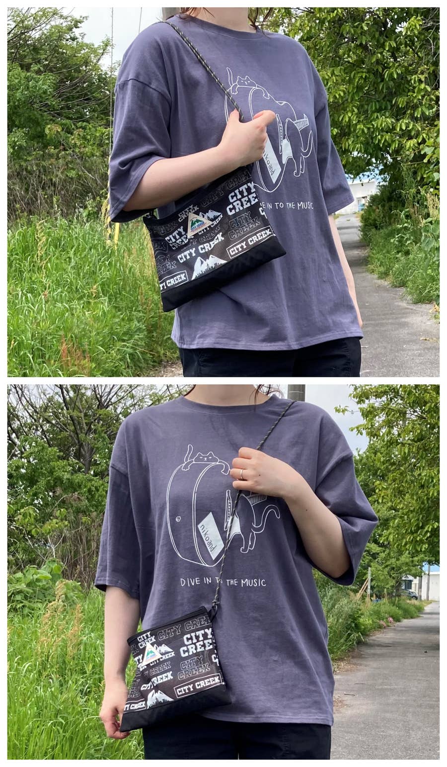 希少　シティ　サイクロンとキットバッグ2個口 TAKEO KIKUCHI（タケオキクチ） ベルクロ2 ミニショルダーバッグ 斜め