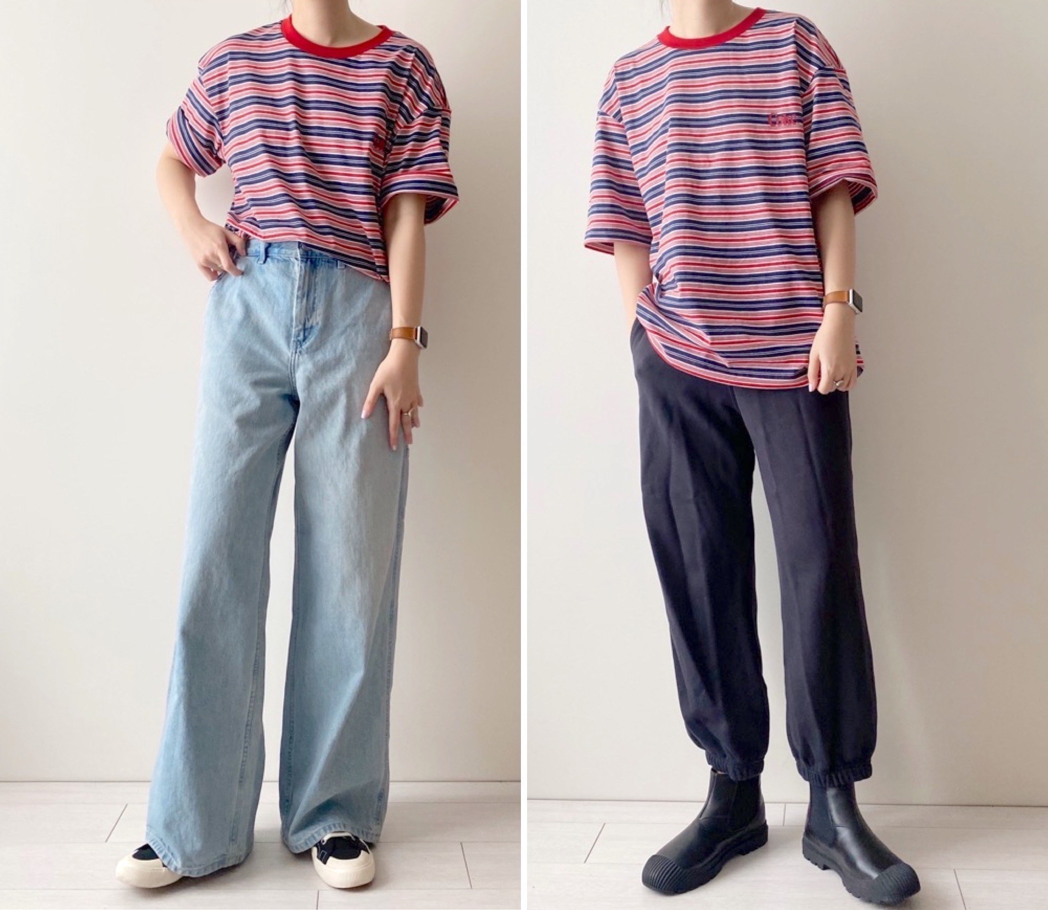 GU(ジーユー)のオススメのTシャツ「グラフィックボーダーT(5分袖) Coca-Cola」