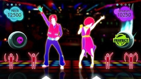 Screenshot of a dance routine from one of the Just Dance Games