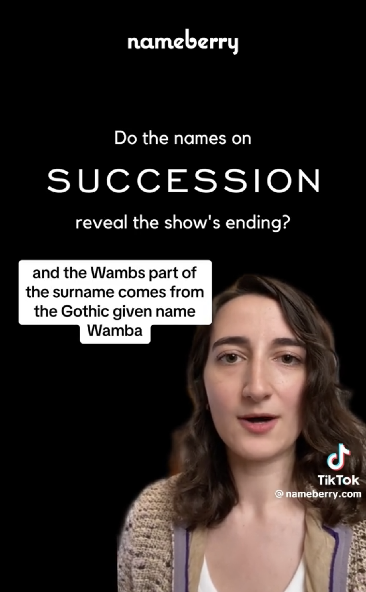 Screenshot from Sophie's TikTok
