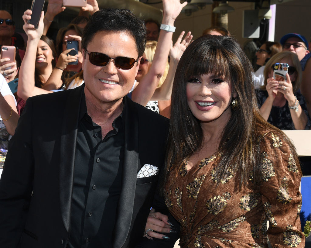 donny and marie at an event