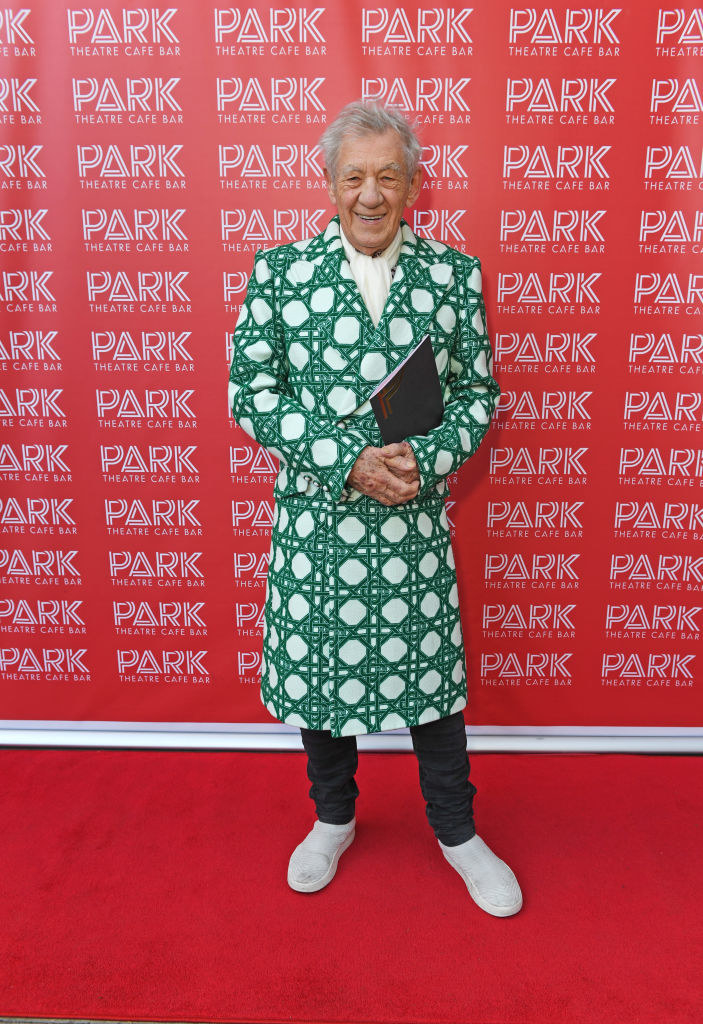 sir ian on the red carpet