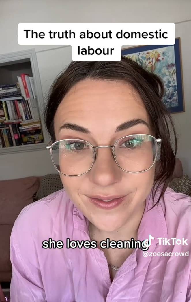 Screenshot from Zoe's TikTok video
