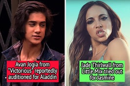Avan Jogia from "Victorious" reportedly auditioned for Aladdin, and Jade Thirlwall from Little Mix tried out for Jasmine
