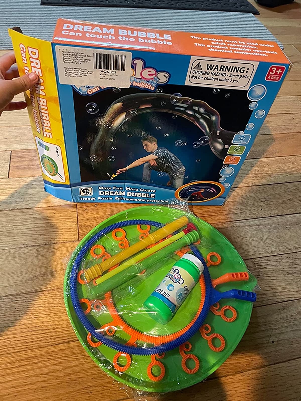 Package of bubble set