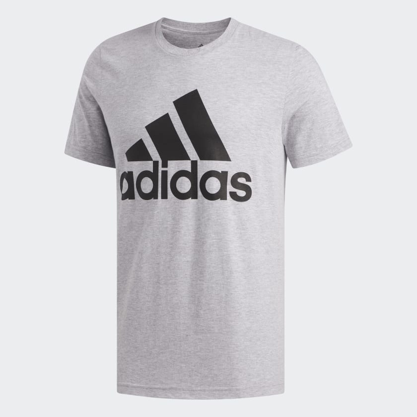 grey adidas logo t-shirt
