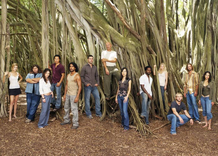 A promo shot of the cast of Lost