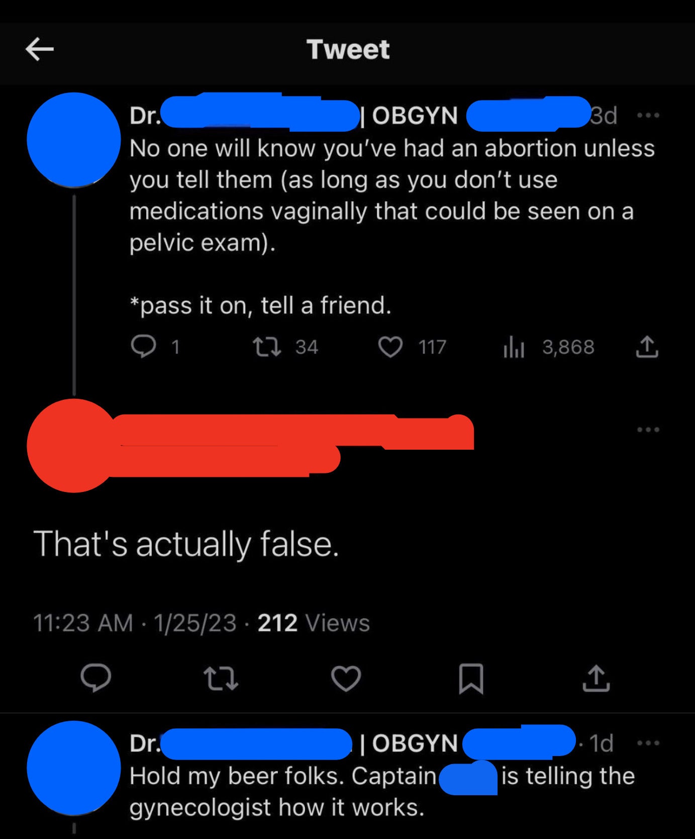 "That's actually false."