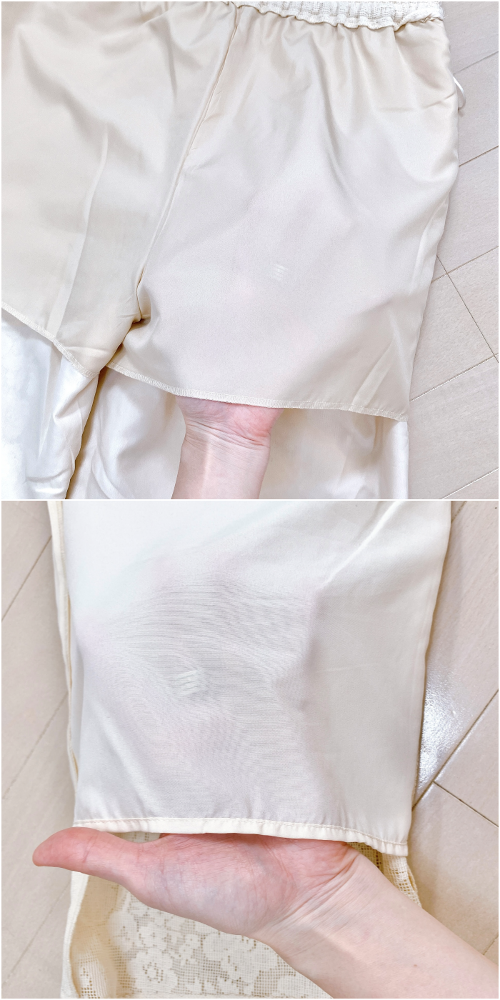 GU(ジーユー)のおすすめのレディースアイテム「レースイージーパンツ+E(セットアップ可能)」